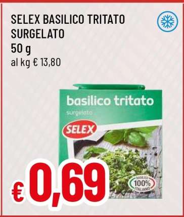 SELEX BASILICO TRITATO SURGELATO