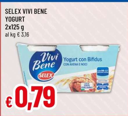 SELEX VIVI BENE YOGURT