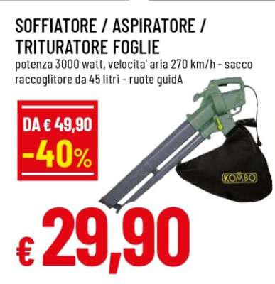 SOFFIATORE / ASPIRATORE / TRITURATORE FOGLIE
