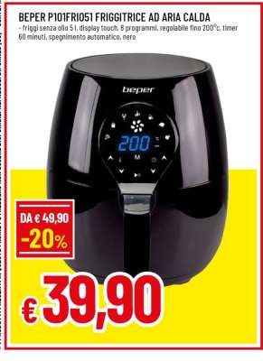 BEPER P101FRI051 FRIGGITRICE AD ARIA CALDA