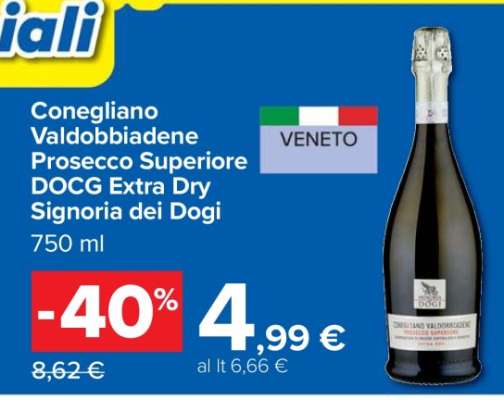 Conegliano Valdobbiadene Prosecco Superiore DOCG Extra Dry Signoria dei Dogi