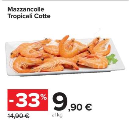 Mazzancolle Tropicali Cotte