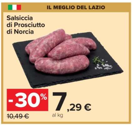 Salsiccia di prosciutto di Norcia