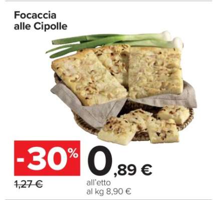 Focaccia alle Cipolle