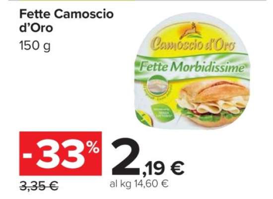 FETTE CAMOSCIO D'ORO