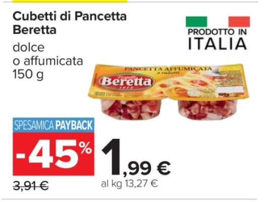 Cubetti di Pancetta Beretta