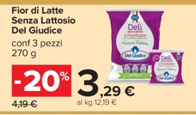 Fior di Latte Senza Lattosio Del Giudice