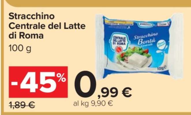 Stracchino Centrale del Latte di Roma