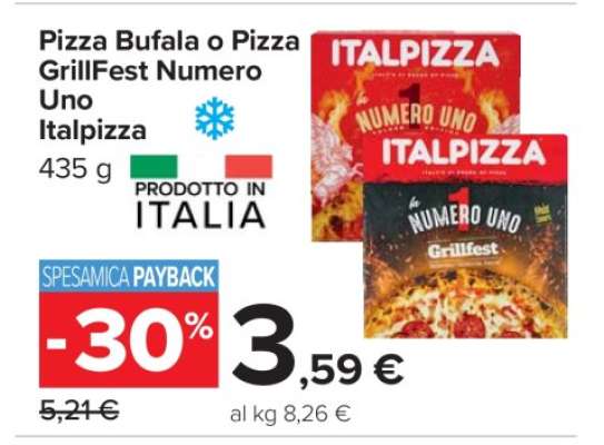 Pizza Bufala o Pizza GrillFest Numero Uno Italpizza