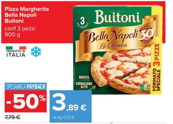 Pizza Margherita Bella Napoli Buitoni