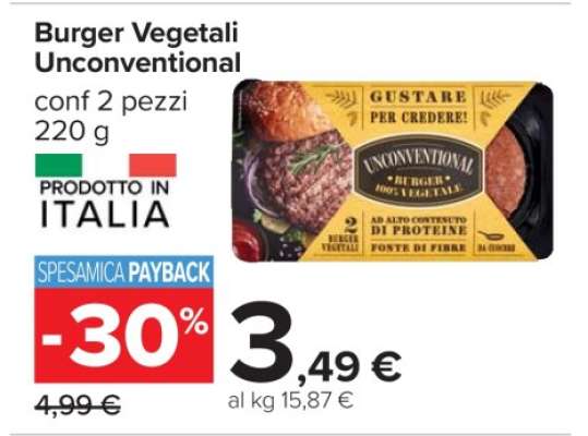 BURGER VEGETALI UNCONVENTIONAL