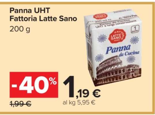 Panna UHT Fattoria Latte Sano