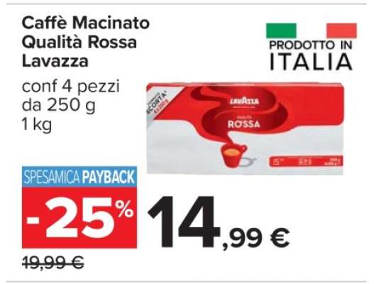Caffè Macinato Qualità Rossa Lavazza