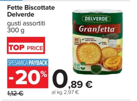 FETTE BISCOTTATE DELVERDE