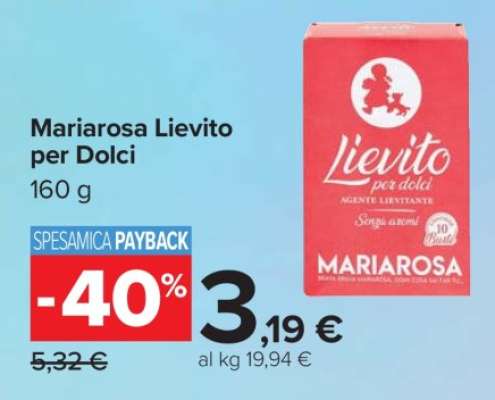 Mariarosa Lievito per Dolci