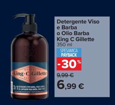 Detergente Viso e Barba o Olio Barba King C Gillette