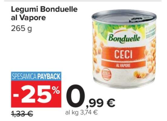 Legumi Bonduelle al Vapore