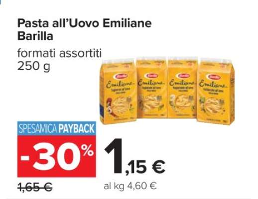 PASTA ALL'UOVO EMILIANE BARILLA