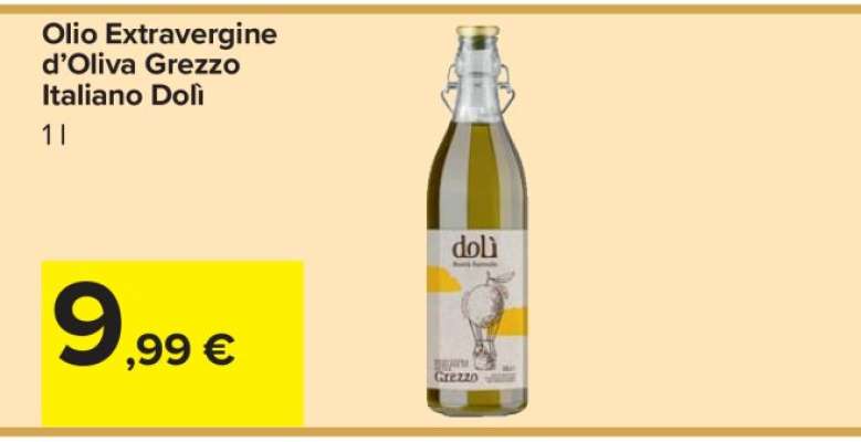 Olio Extravergine d’Oliva Grezzo Italiano Dolì