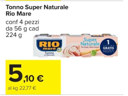 Tonno Super Naturale Rio Mare