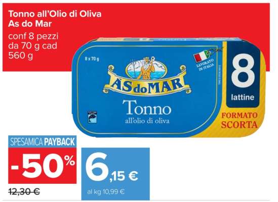 Tonno all'olio di oliva As do Mar