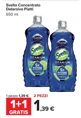 Svelto Concentrato Detersivo Piatti