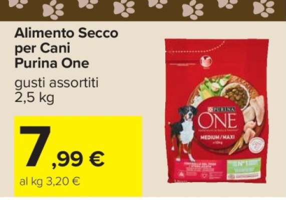 ALIMENTO SECCO PER CANI PURINA ONE