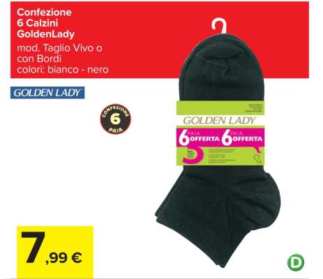 Confezione 6 Calzini GoldenLady