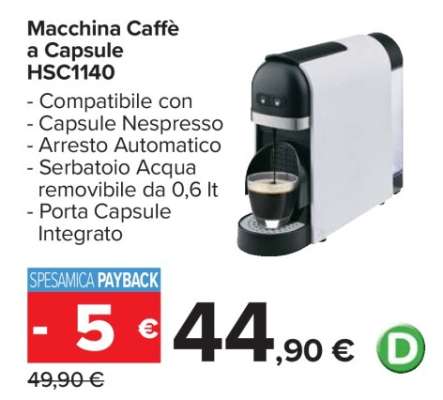 Macchina Caffè a Capsule HSC1140