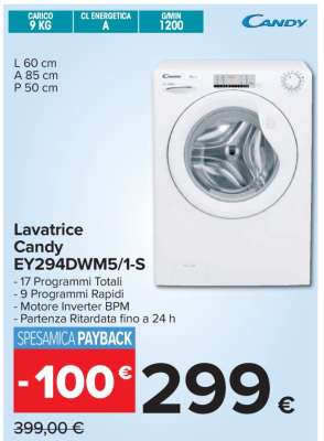 Lavatrice Candy EY294DWM5/1-S