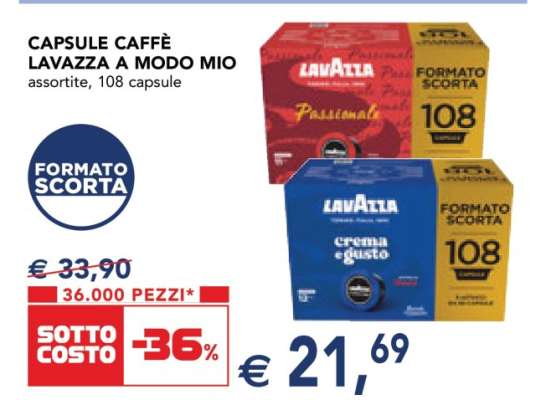 CAPSULE CAFFÈ LAVAZZA A MODO MIO