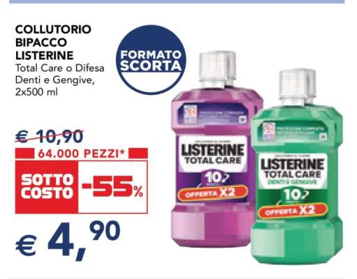 Collutorio Bipacco Listerine