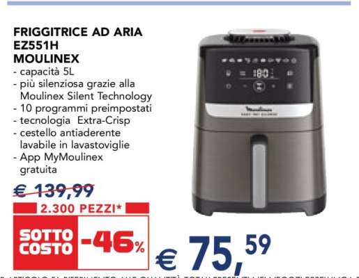 FRIGGITRICE AD ARIA EZ551H MOULINEX