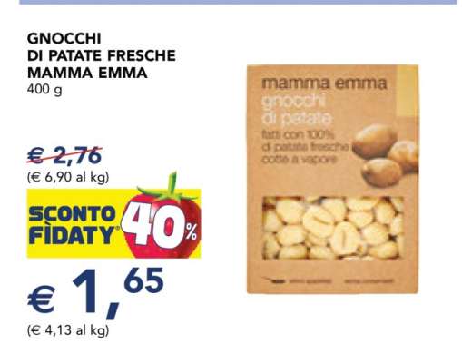 GNOCCHI DI PATATE FRESCHE MAMMA EMMA