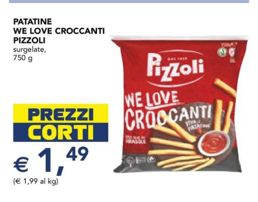 PATATINE WE LOVE CROCCANTI PIZZOLI