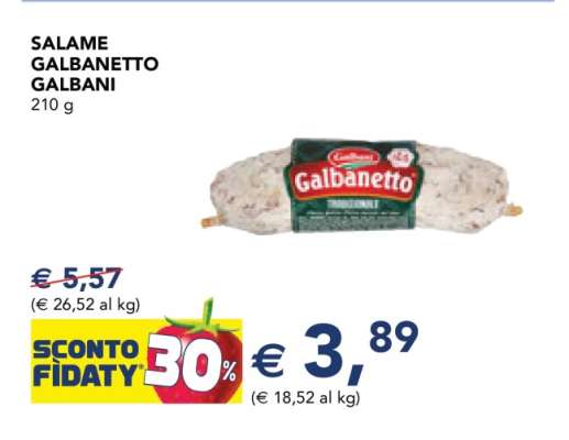 Salame Galbanetto Galbani