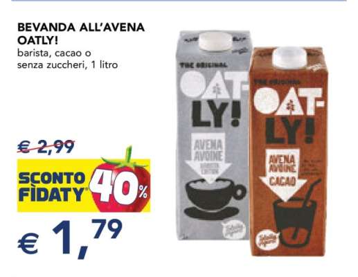 BEVANDA ALL'AVENA OATLY!