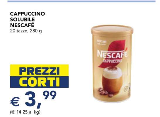 Cappuccino Solubile Nescafé