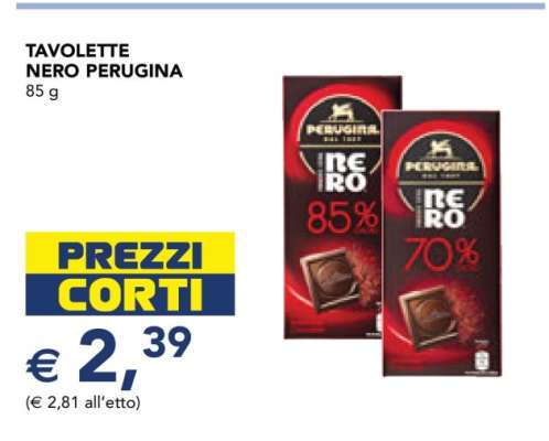 Tavolette Nero Perugina