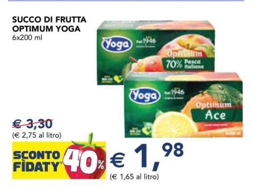 SUCCO DI FRUTTA OPTIMUM YOGA