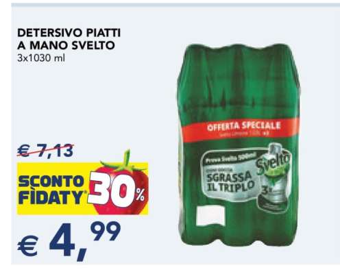 DETERSIVO PIATTI A MANO SVELTO