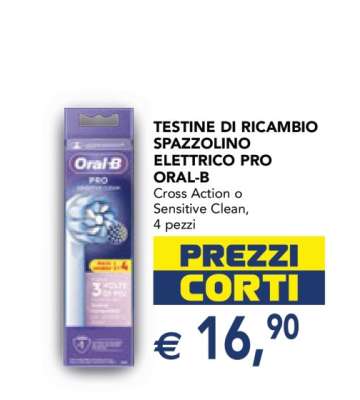 TESTINE DI RICAMBIO SPAZZOLINO ELETTRICO PRO ORAL-B