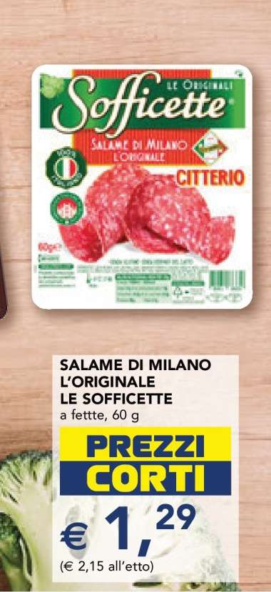 SALAME DI MILANO L'ORIGINALE LE SOFFICETTE