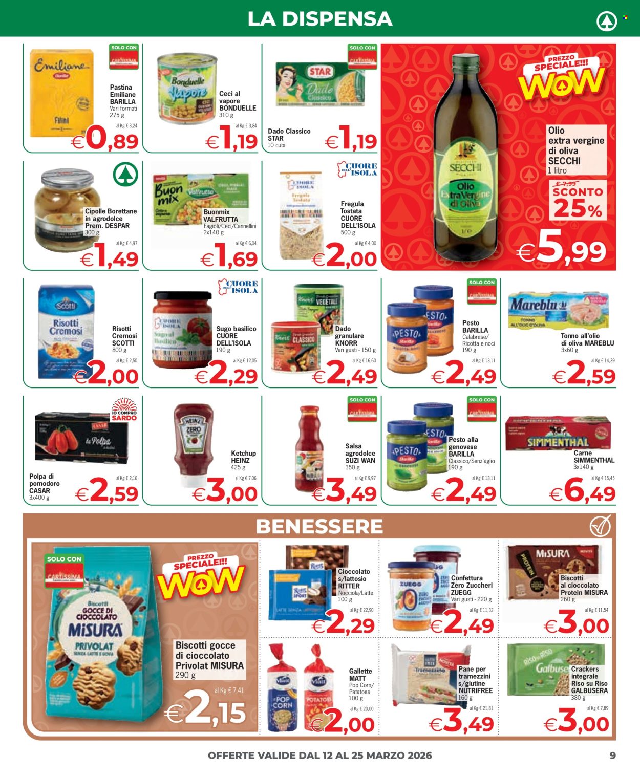 Volantino Eurospar - 12/3/2026 - 25/3/2026. Pagina 9
