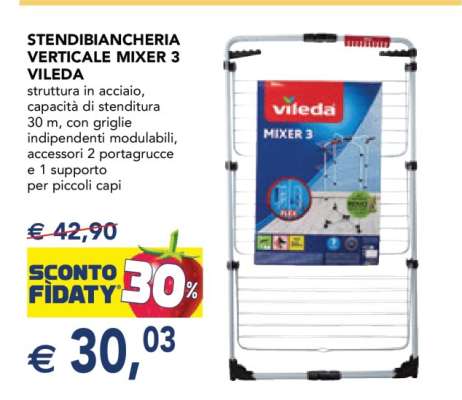 STENDIBIANCHERIA VERTICALE MIXER 3 VILEDA