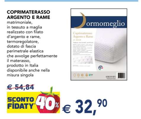 Coprimaterasso Argento e Rame