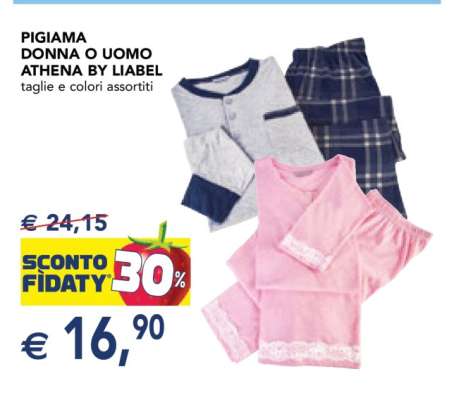 PIGIAMA DONNA O UOMO ATHENA BY LIABEL