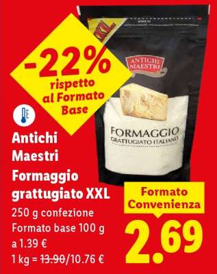 Antichi Maestri Formaggio grattugiato XXL