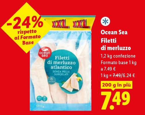 Ocean Sea Filetti di merluzzo