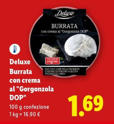 Deluxe Burrata con crema al "Gorgonzola DOP"